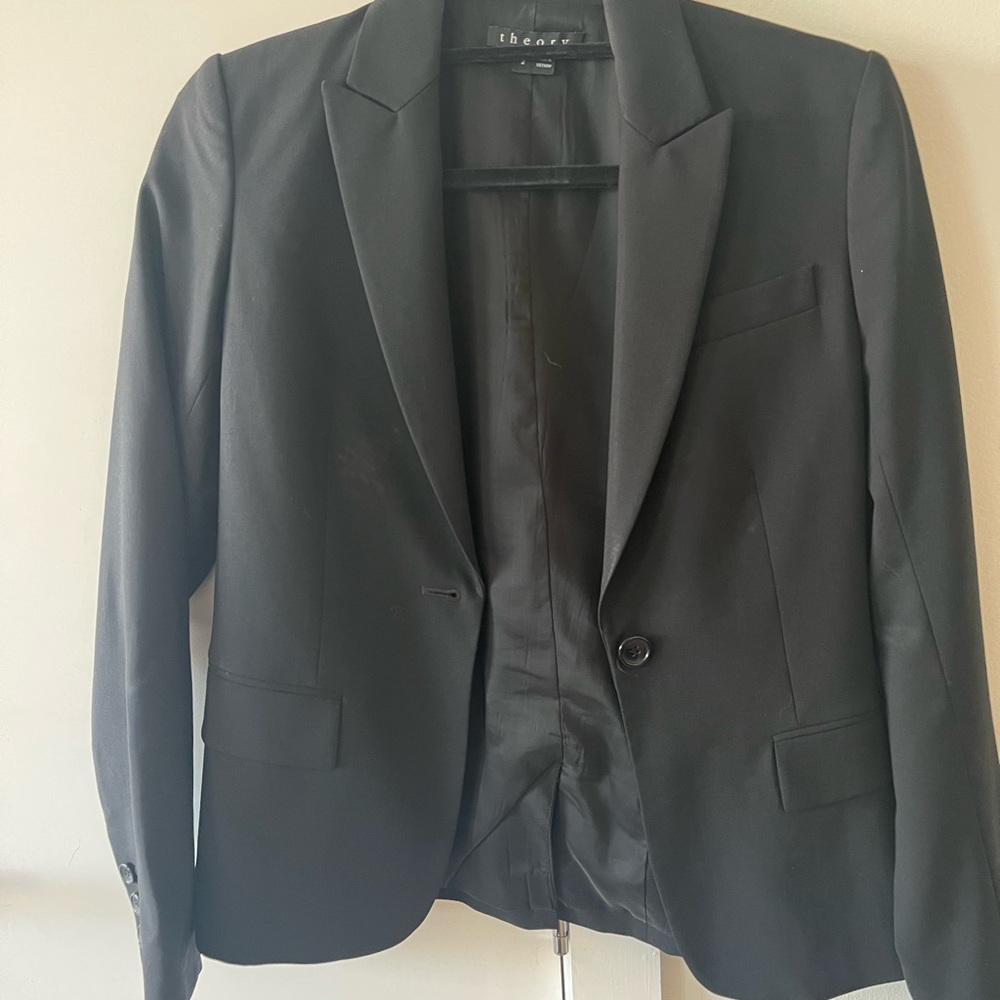 Theory black blazer